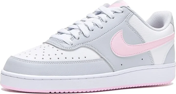 Nike Court Vision Low Women's Shoes Pure Platinum/Pink Foam/White : 7 B - Medium, Synthetic