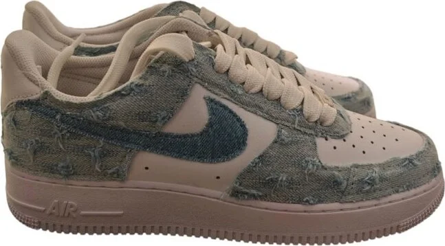 Nike Distressed Panelled Lace-Up Sneakers