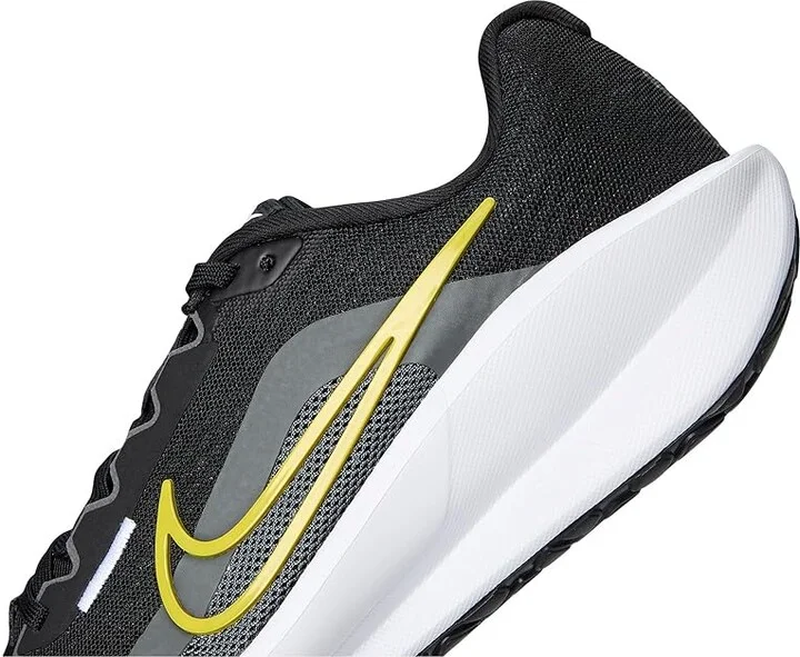 Nike Downshifter 13 Men's Shoes Black/Bright Citron/Iron Grey/White : 8.5 D - Medium, Textile - Image 7