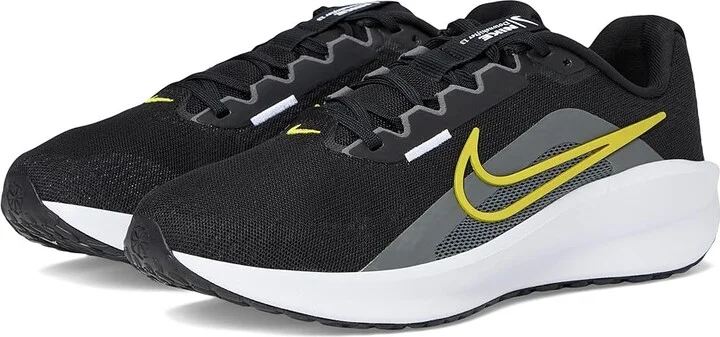 Nike Downshifter 13 Men's Shoes Black/Bright Citron/Iron Grey/White : 8.5 D - Medium, Textile