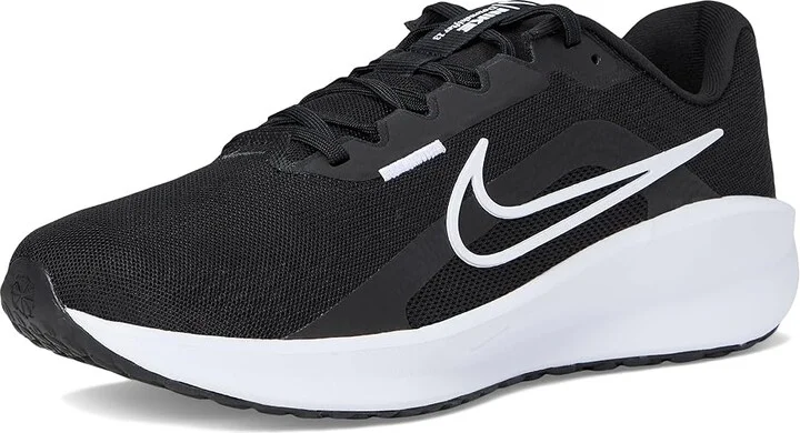 Nike Downshifter 13 Men's Shoes Black/White/Dark Smoke Grey : 13 D - Medium, Textile - Image 5