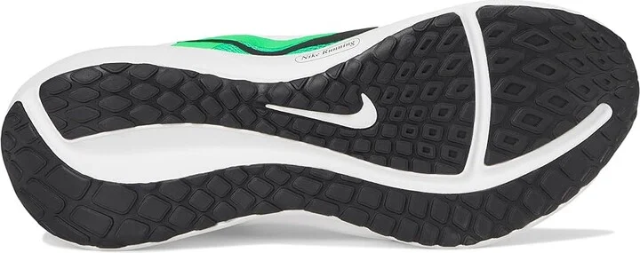 Nike Downshifter 13 Men's Shoes White/Black/Green Shock : 8.5 D - Medium, Textile - Image 3