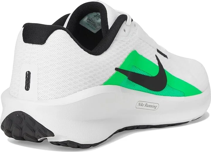 Nike Downshifter 13 Men's Shoes White/Black/Green Shock : 8.5 D - Medium, Textile - Image 4