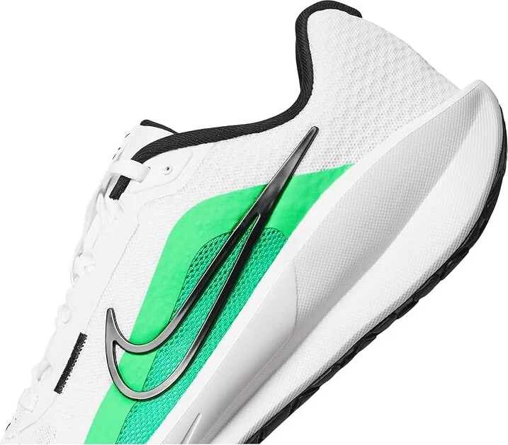 Nike Downshifter 13 Men's Shoes White/Black/Green Shock : 8.5 D - Medium, Textile - Image 7