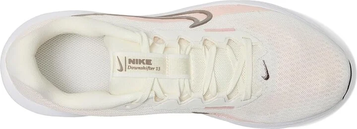 Nike Downshifter 13 Women's Shoes Sail/Mink Brown/Washed Coral/White/Black : 9.5 B - Medium, Textile - Image 2