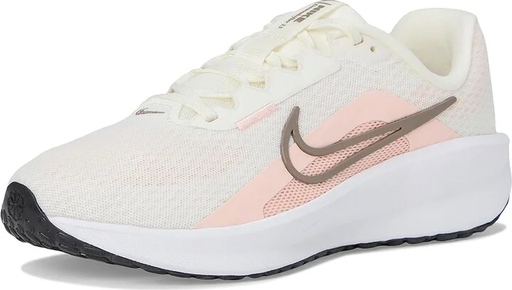 Nike Downshifter 13 Women's Shoes Sail/Mink Brown/Washed Coral/White/Black : 9.5 B - Medium, Textile - Image 5
