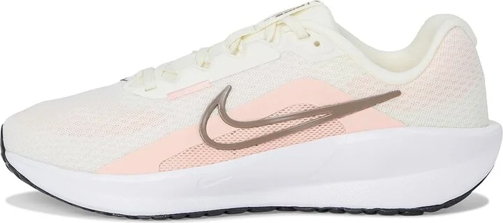 Nike Downshifter 13 Women's Shoes Sail/Mink Brown/Washed Coral/White/Black : 9.5 B - Medium, Textile - Image 6