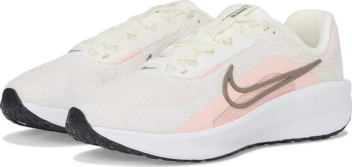 Nike Downshifter 13 Women's Shoes Sail/Mink Brown/Washed Coral/White/Black : 9.5 B - Medium, Textile