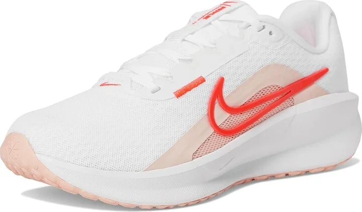 Nike Downshifter 13 Women's Shoes White/ Bright Crimson/Washed Coral : 6.5 B - Medium, Textile - Image 5