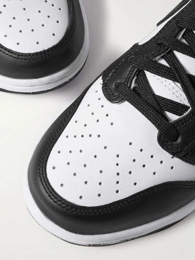 Nike - Dunk High Leather Sneakers - White - Image 4
