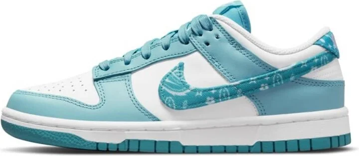 Nike Dunk Low Essential sneakers in white/worn blue - Image 2