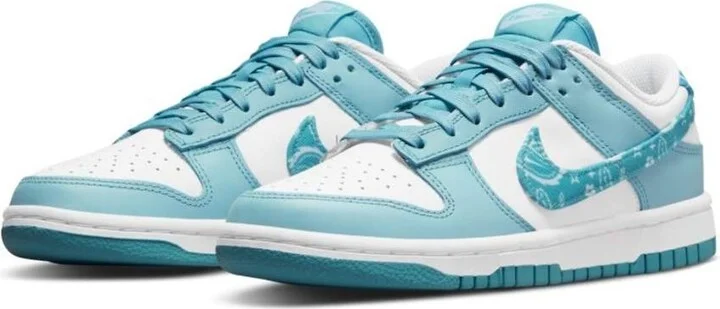 Nike Dunk Low Essential sneakers in white/worn blue