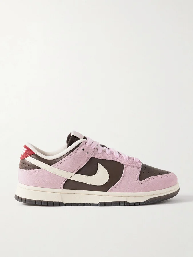 Nike - Dunk Low Leather And Suede Sneakers - Brown