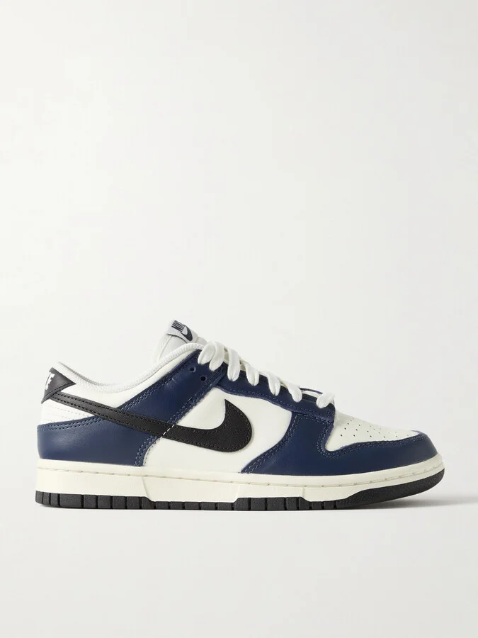 Nike - Dunk Low Leather Sneakers - Blue