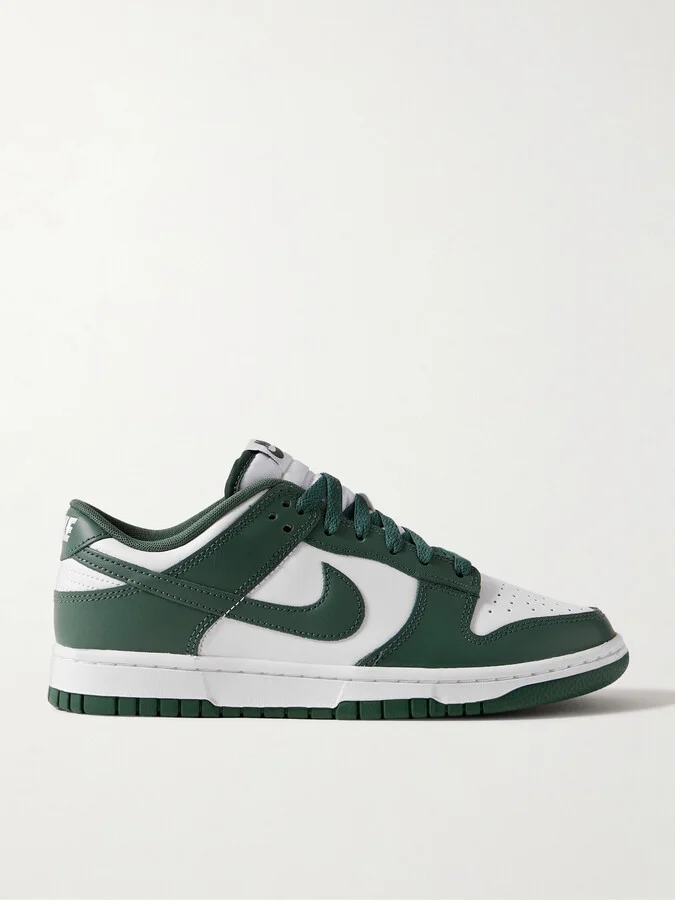 Nike - Dunk Low Leather Sneakers - Green