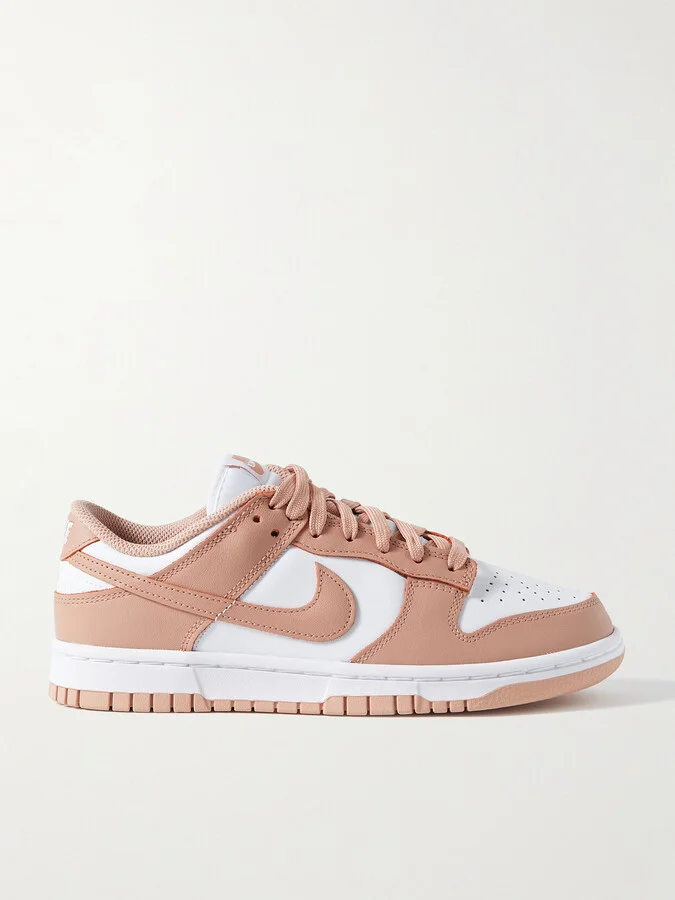 Nike - Dunk Low Leather Sneakers - Pink