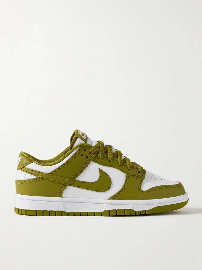 Nike - Dunk Low Retro Leather Sneakers - Green