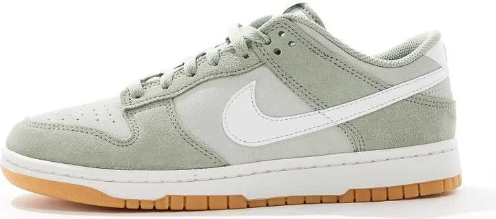 Nike Dunk Low Retro sneakers in green and white - Image 4