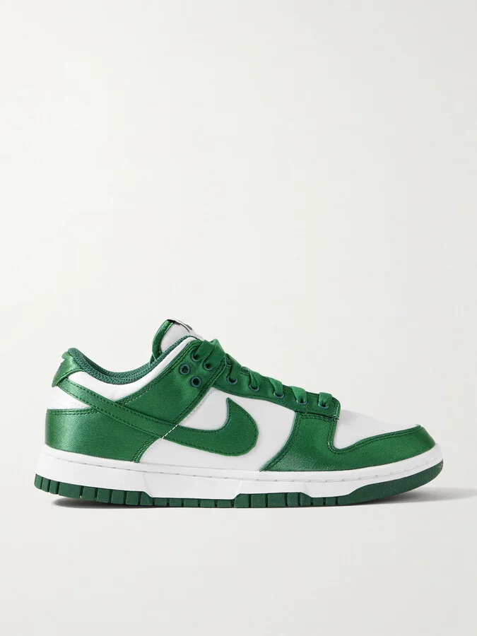 Nike - Dunk Low Satin Sneakers - White