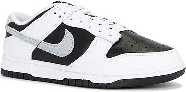 Nike Dunk Low Sneakers in White, Light Armory Blue, White, & Black - Image 2