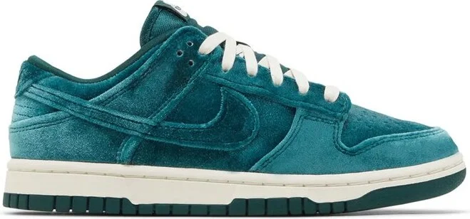Nike Dunk Low Velvet Lace-Up Sneakers