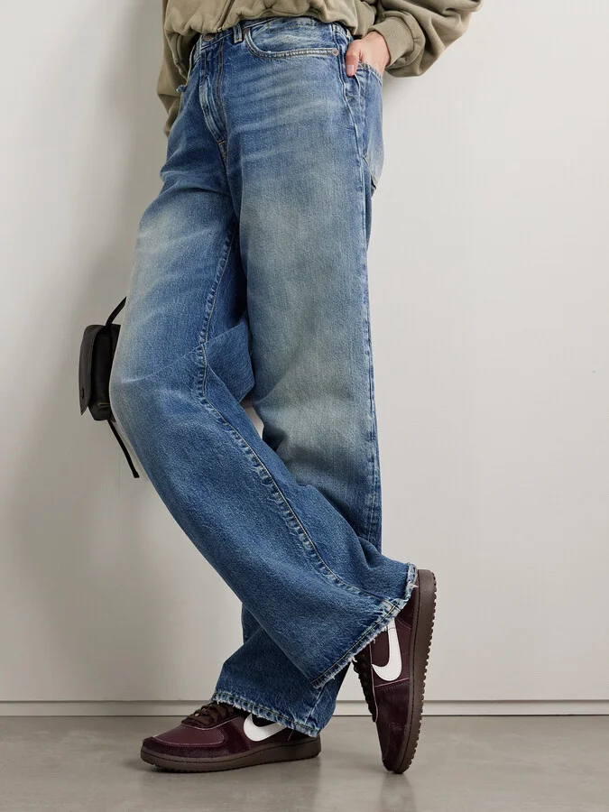 Nike - Field General Leather And Calf Hair Sneakers - Burgundy - Image 2