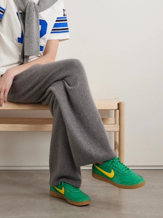 Nike - Field General Leather And Suede Sneakers - Green - Image 2