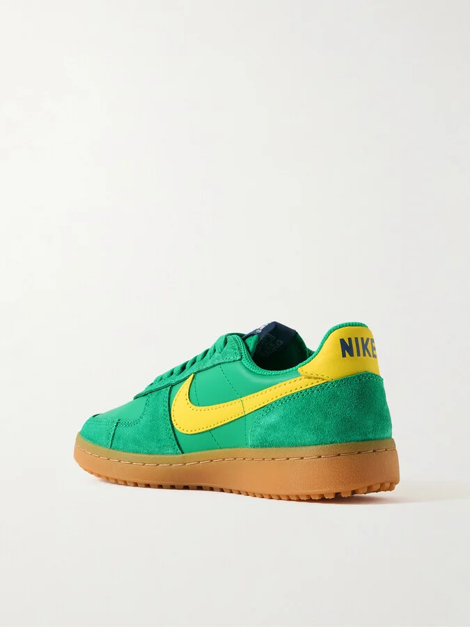 Nike - Field General Leather And Suede Sneakers - Green - Image 3