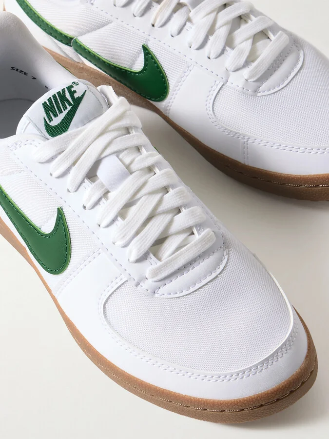 Nike - Field General Leather-trimmed Mesh Sneakers - White - Image 4