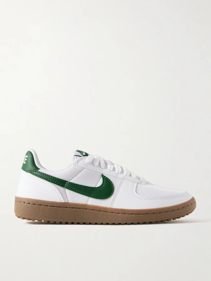 Nike - Field General Leather-trimmed Mesh Sneakers - White