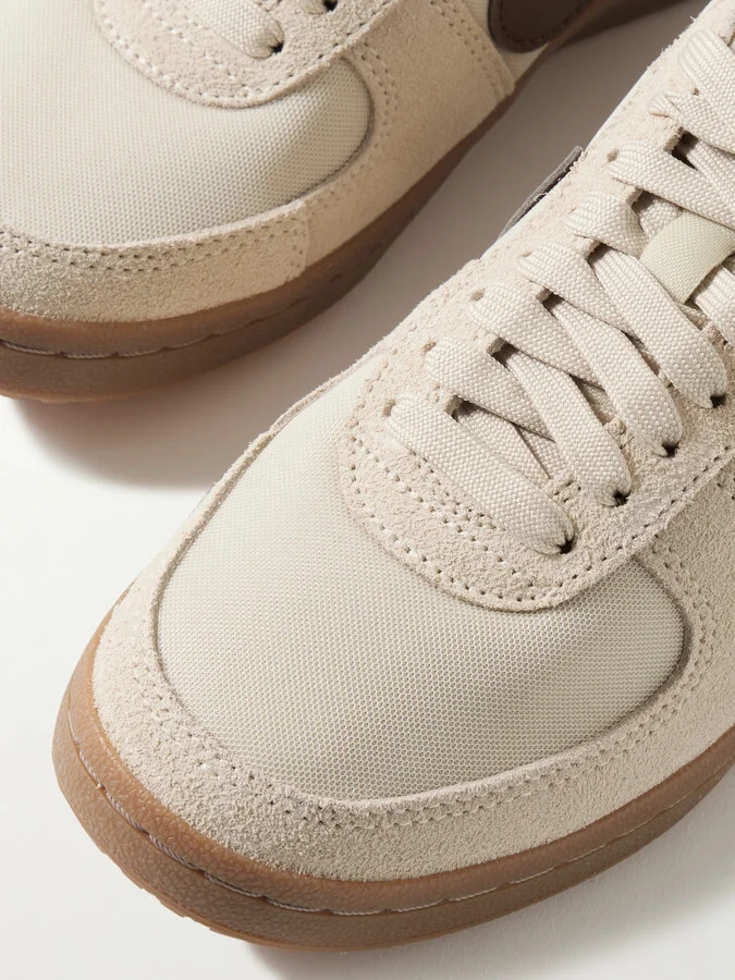 Nike - Field General Leather-trimmed Suede And Canvas Sneakers - Neutrals - Image 4