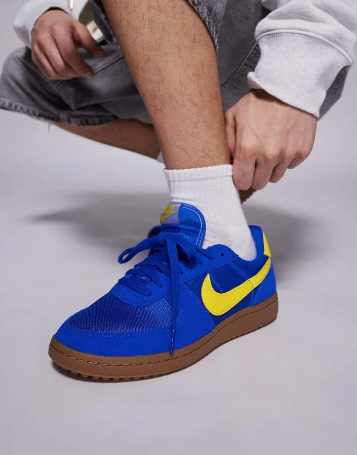 Nike Field General S&T sneakers in blue and yellow