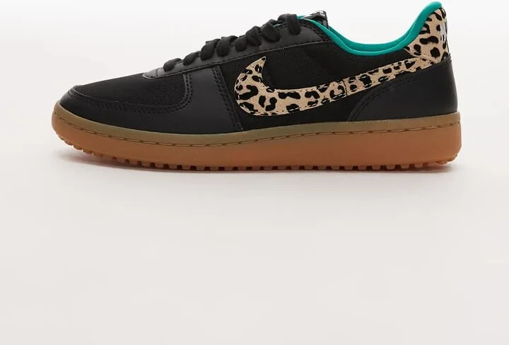 Nike Field General sneakers in black and leopard print - Image 2