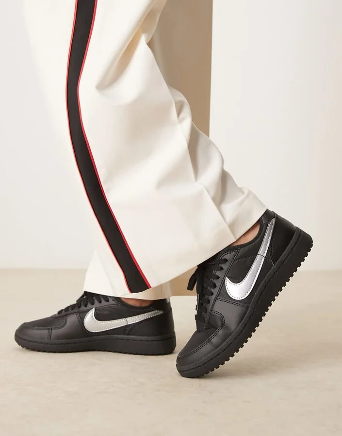 Nike Field General sneakers in black and silver