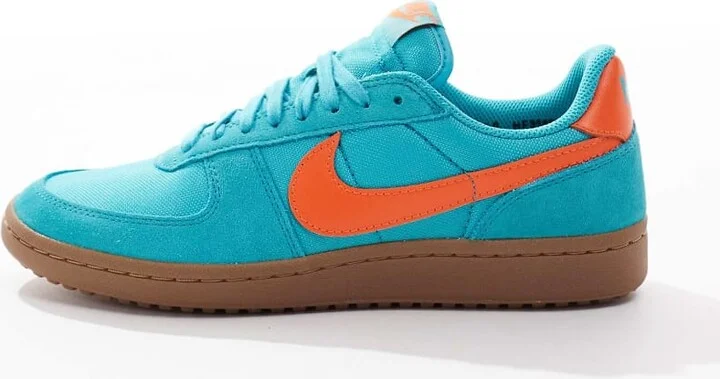 Nike Field General sneakers in blue and orange - Image 2