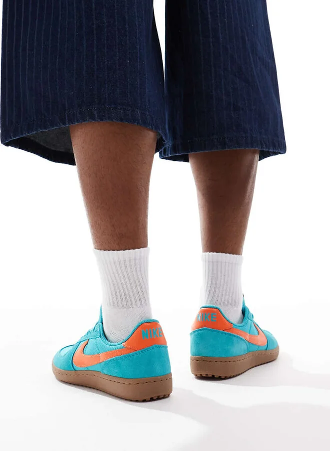 Nike Field General sneakers in blue and orange - Image 3