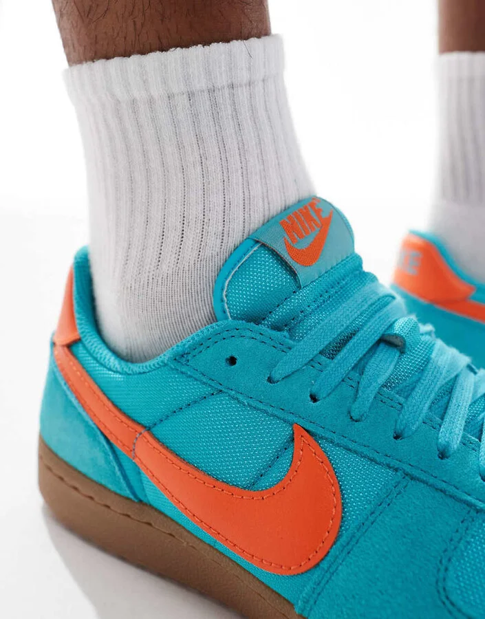 Nike Field General sneakers in blue and orange - Image 4