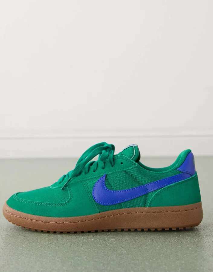 Nike Field General sneakers in green and blue - Image 2