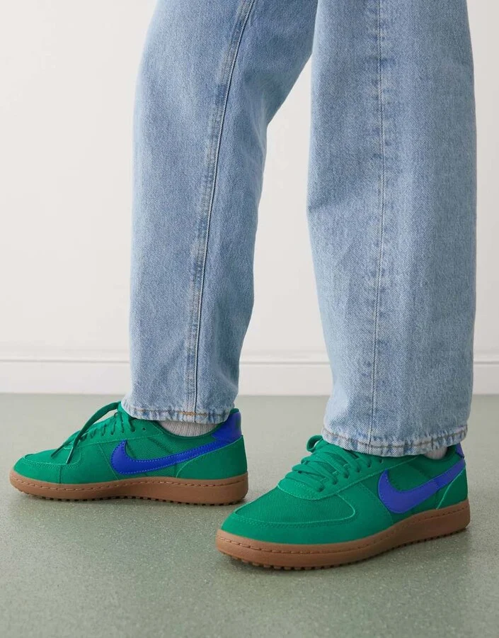 Nike Field General sneakers in green and blue - Image 3