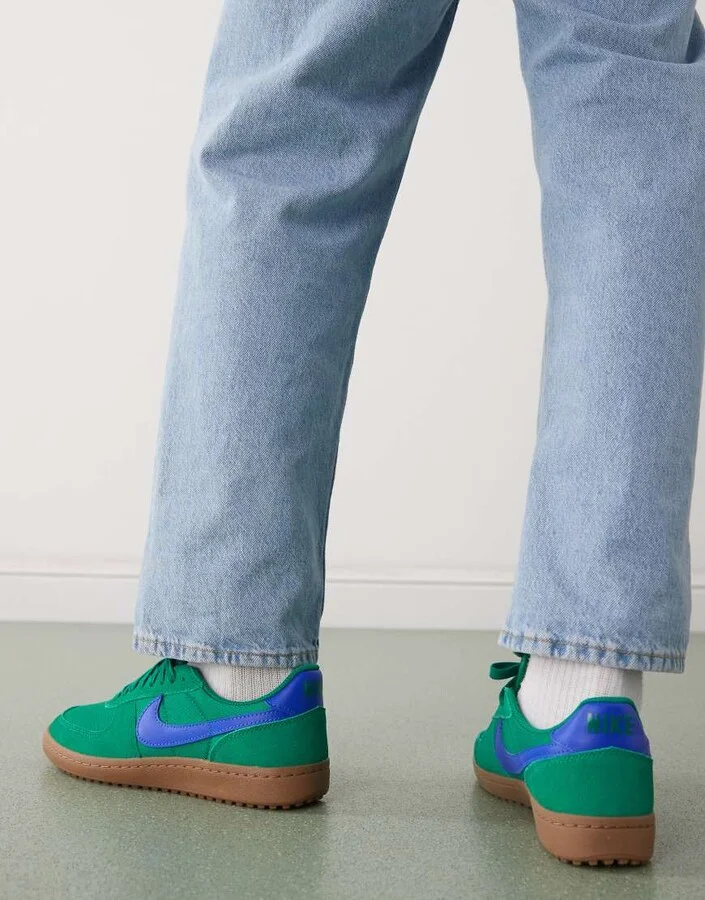 Nike Field General sneakers in green and blue - Image 4