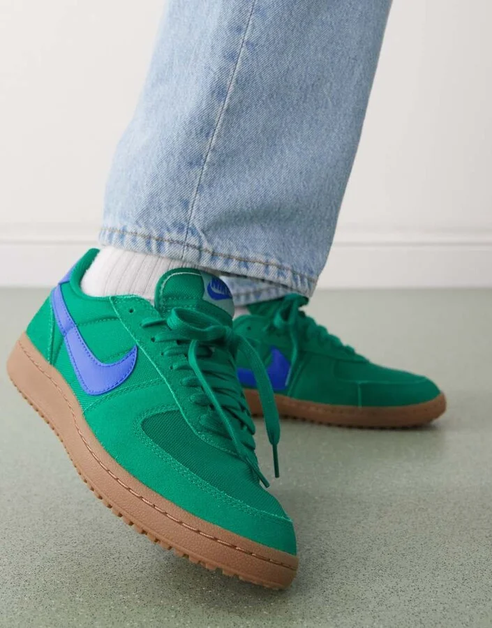 Nike Field General sneakers in green and blue