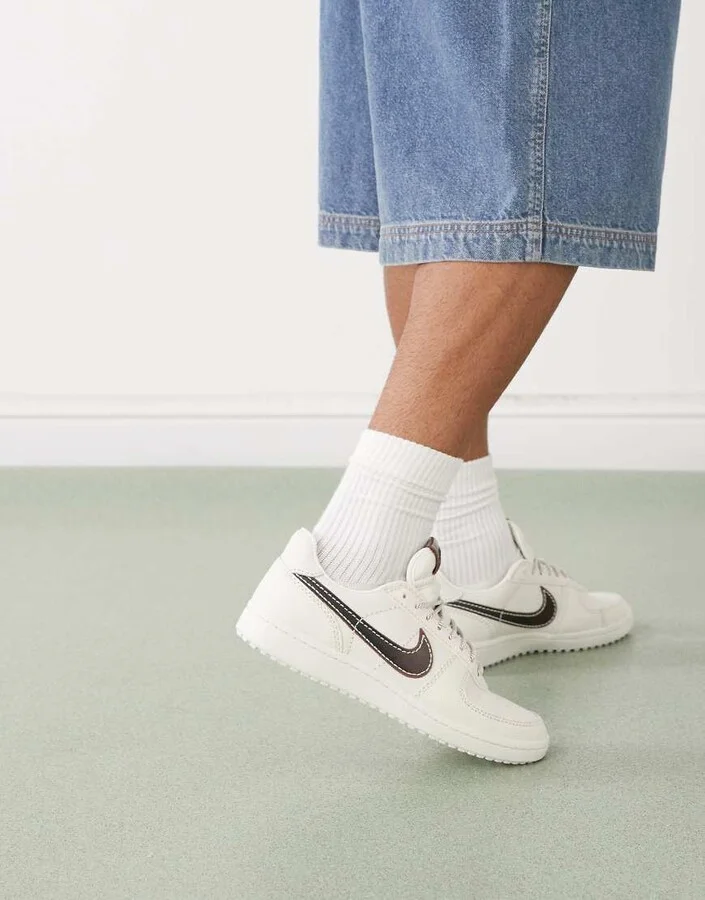 Nike Field General sneakers in ivory & brown