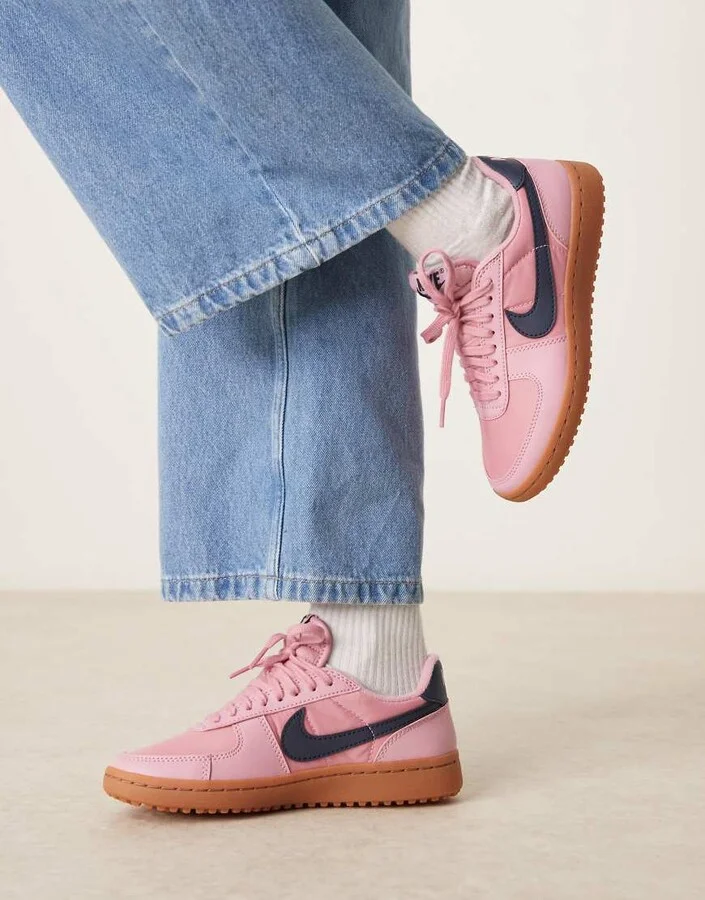 Nike Field General sneakers in pink and navy