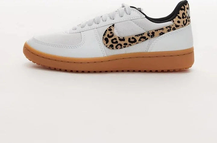 Nike Field General sneakers in white and leopard print - Image 2