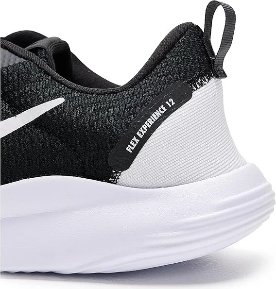Nike Flex Experience Run 12 Men's Cross Training Shoes Black/White/Dark Smoke Grey : 10 M, Synthetic - Image 4