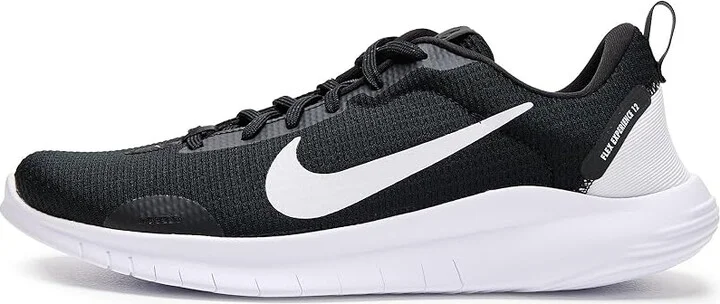 Nike Flex Experience Run 12 Men's Cross Training Shoes Black/White/Dark Smoke Grey : 10 M, Synthetic - Image 6
