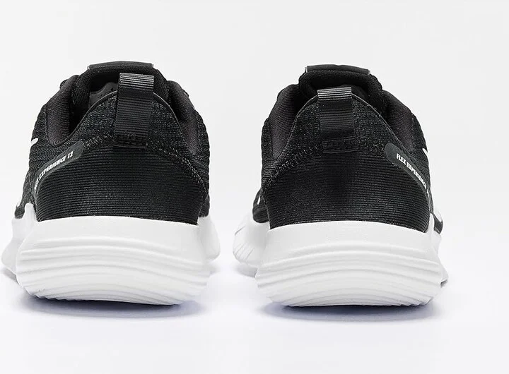 Nike Flex Experience Run 12 Women's Shoes Black/White/Dark Smoke Grey : 11 M, Textile - Image 5