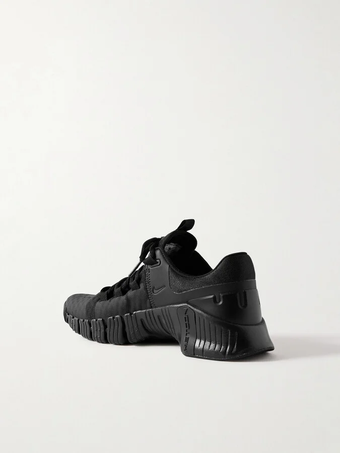 Nike - Free Metcon 5 Rubber-trimmed Mesh Sneakers - Black - Image 3