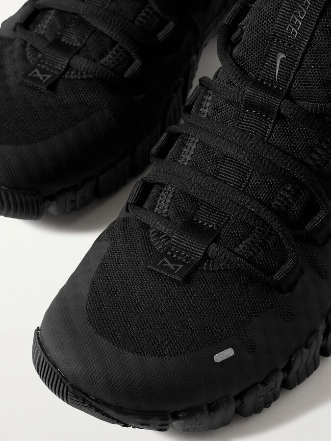 Nike - Free Metcon 5 Rubber-trimmed Mesh Sneakers - Black - Image 4