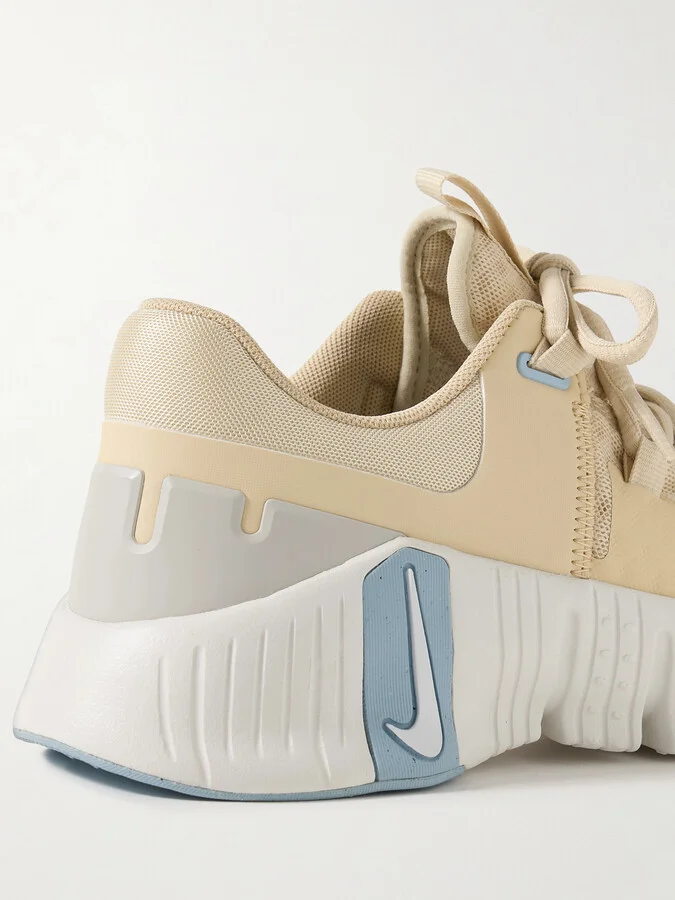 Nike - Free Metcon 5 Rubber-trimmed Mesh Sneakers - Neutrals - Image 4